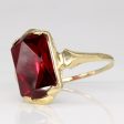 Synthetic Ruby Cocktail Ring | 5.50ct | SZ 6.5 | Discount