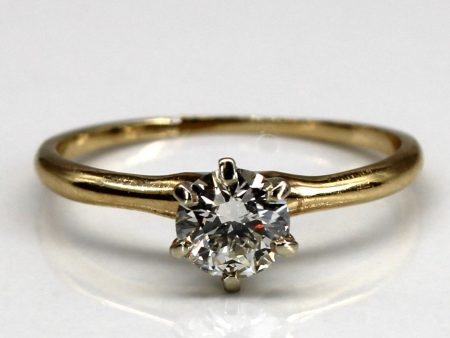 Six Prong Solitaire Diamond Ring | 0.50ct VS1 VS2 I J | SZ 6.25 | on Sale