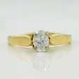 Solitaire Oval Cut Diamond Ring | 0.48ct | SZ 7.5 | on Sale