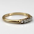 Three Stone Diamond Vintage Ring | 0.06ctw | SZ 7.25 | Fashion