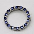 Synthetic Sapphire & Natural Diamond Wreath Pendant | 0.50ctw, 0.01ctw | Fashion