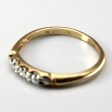 Three Stone Diamond Vintage Ring | 0.06ctw | SZ 7.25 | Fashion