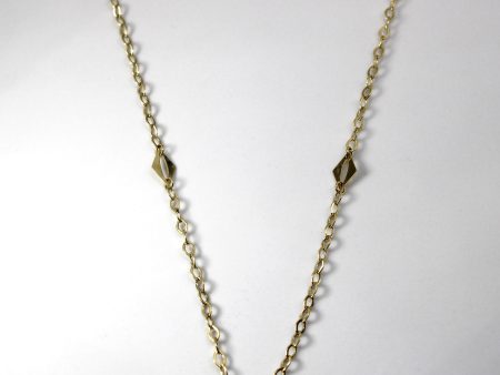 Yellow Gold Long Rolo Link Chain | 38 | Fashion