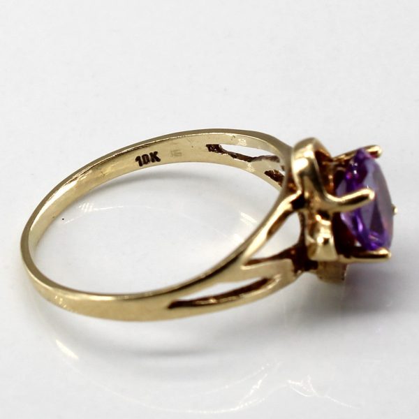 Solitaire Purple Sapphire Ring | 1.00ct | SZ 5 | Online now