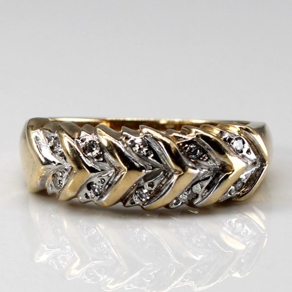 Textured Diamond Ring | 0.10ctw | SZ6.5 | Online