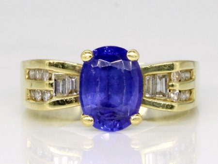 Tanzanite & Diamond Cocktail Ring | 1.20ct, 0.24ctw | SZ 6.5 | For Discount