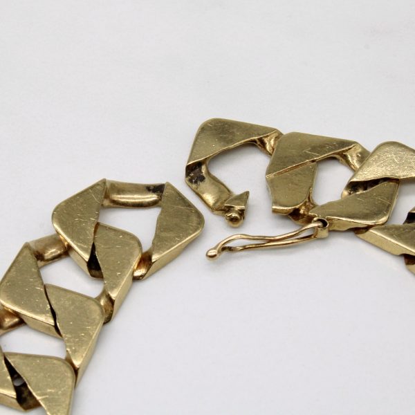 10k Yellow Gold Curb Link Bracelet | 8.5  | Online Sale