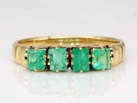 Square Step Cut Emerald Ring | 0.60ctw | SZ 6.5 | For Cheap