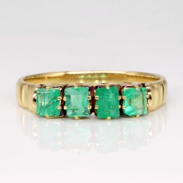 Square Step Cut Emerald Ring | 0.60ctw | SZ 6.5 | For Cheap