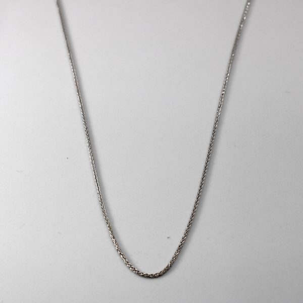 White Gold Wheat Chain | 16 | Online Hot Sale