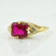 Synthetic Ruby Ring | 2.24ct | SZ 7.5 | Cheap