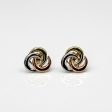 Swirl Tri Tone Gold Studs Supply