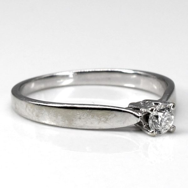 Solitaire Diamond Ring | 0.13ct | SZ 6.5 | For Discount