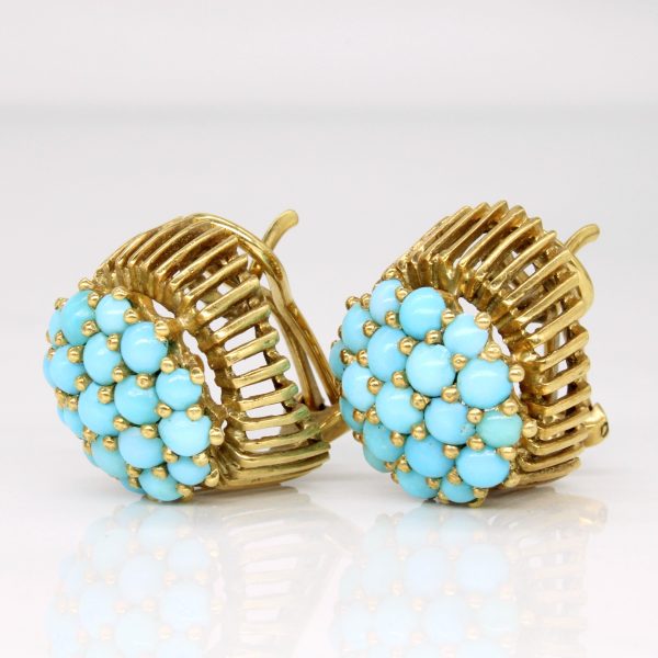 Turquoise Earrings | 3.88ctw | Discount