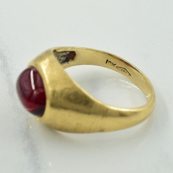 Synthetic Ruby Ring | 4.00ct | SZ 8.75 | Online now