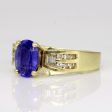 Tanzanite & Diamond Cocktail Ring | 1.20ct, 0.24ctw | SZ 6.5 | For Discount