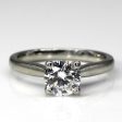 Solitaire with Accents Diamond Ring | 1.00ctw SI1 SI2 G | SZ 6 | Online Sale