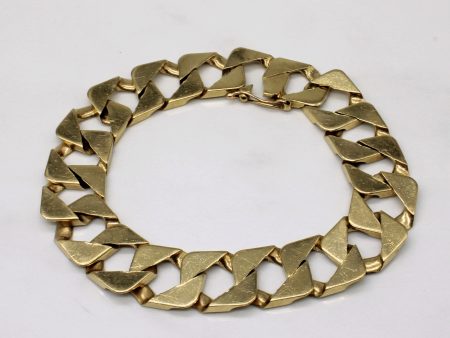 10k Yellow Gold Curb Link Bracelet | 8.5  | Online Sale