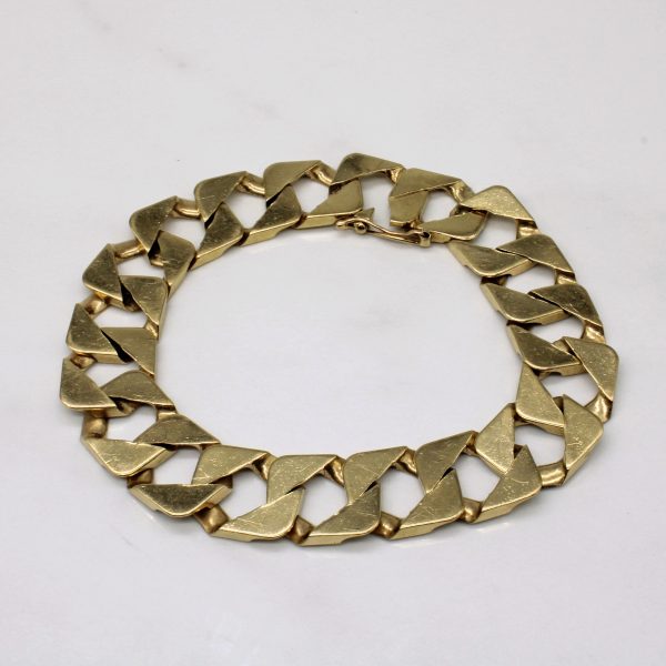 10k Yellow Gold Curb Link Bracelet | 8.5  | Online Sale