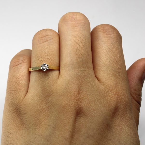 Solitaire Diamond Ring | 0.18ct | SZ 7 | Hot on Sale