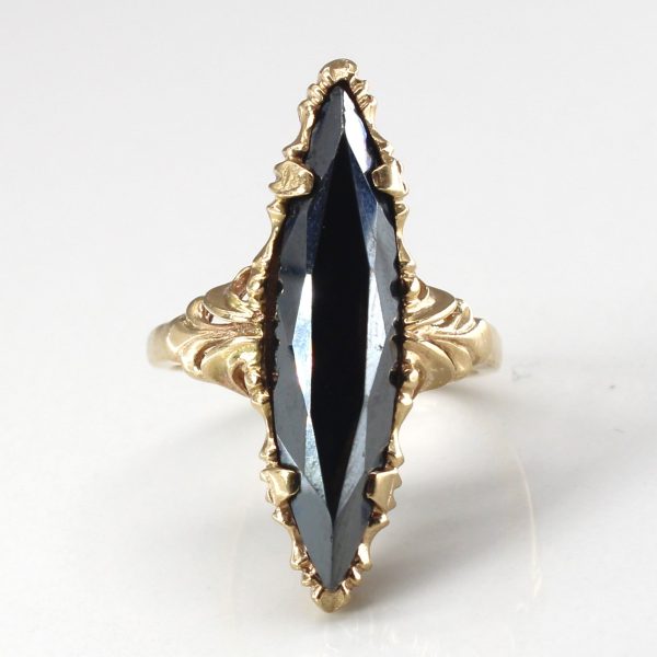 Solitaire Hematite Ring | 5.00ct | SZ 5.75 | Cheap