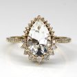 Topaz & Diamond Cocktail Ring | 3.00ct | 0.15ctw | SZ 8 | Discount