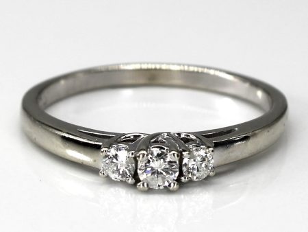 Three Stone Diamond Ring | 0.24ctw | SZ 9 | For Discount