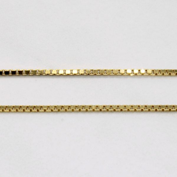 Vintage Italian 18k Yellow Gold Box Link Choker | 15  | Online Hot Sale