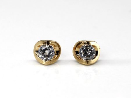 Tension Set Diamond Stud Earrings | 0.30ctw | on Sale