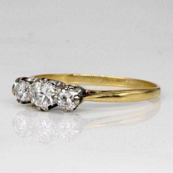 Three Stone Diamond Ring | 0.47ctw | SZ 8 | Sale