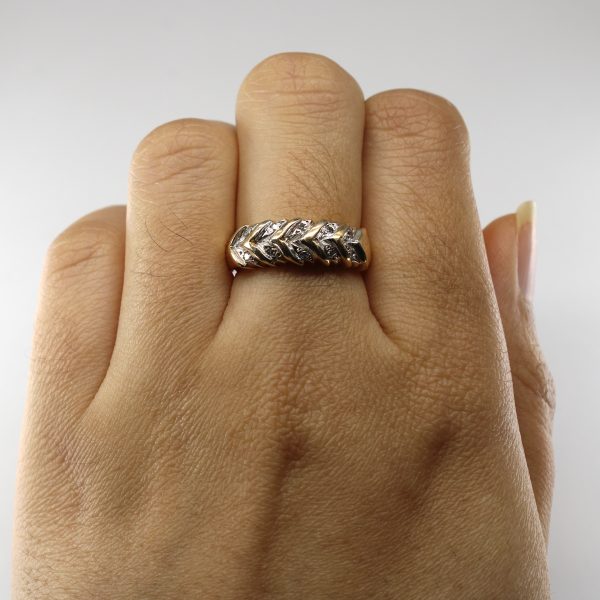 Textured Diamond Ring | 0.10ctw | SZ6.5 | Online