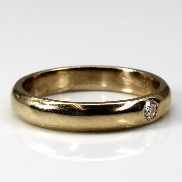 Flush Set Diamond Band | 0.04ct | SZ 4.75 | Online Hot Sale