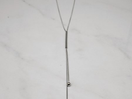 10k White Gold Drop Necklace | 17  | Cheap