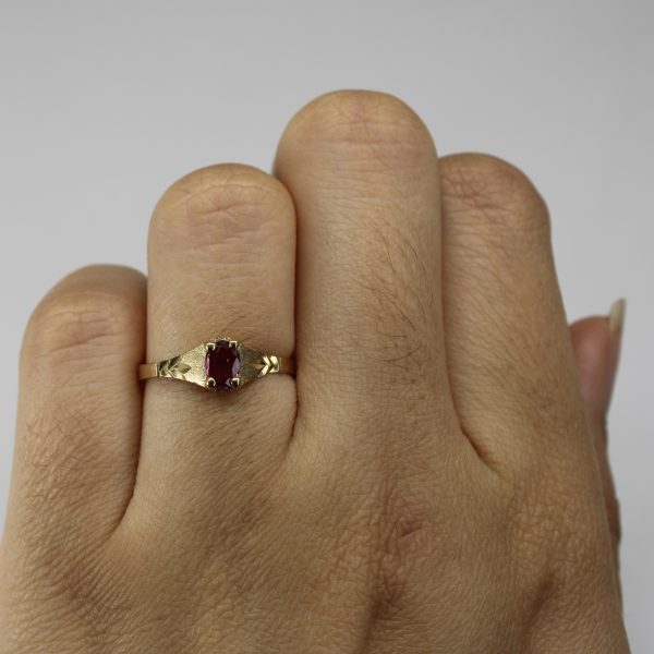 Solitaire Ruby Ring | 0.26ct | SZ 6 | Discount