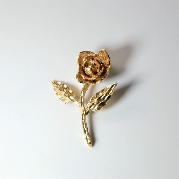 Yellow Gold Flower Pendant | Online now