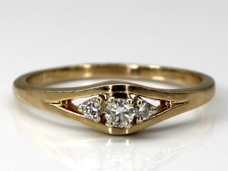 Three Stone Diamond Ring | 0.12ctw | SZ 7.5 | Online now