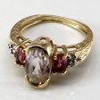 Spodumene, Tourmaline and Diamond Gold Ring | 2.00ctw | 0.36ctw | 0.06ctw | SZ 6 | on Sale