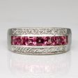 Tourmaline & Diamond Semi Eternity Ring | 0.91ctw, 0.07ctw | SZ 9 | Hot on Sale