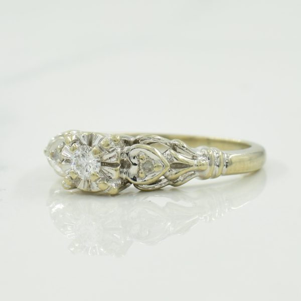 Three Stone Diamond Ring | 0.10ctw | SZ 5.5 | Sale