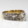 Solitaire with Accents Diamond Ring | 1.36ctw SI2 I J | SZ 5.25 | Online Sale