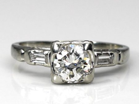 Three Stone Diamond Ring | 0.59ctw SI2 H | SZ 4 | Sale