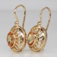 Synthetic Orange Pink Sapphire Earrings | 2.50ctw | Hot on Sale