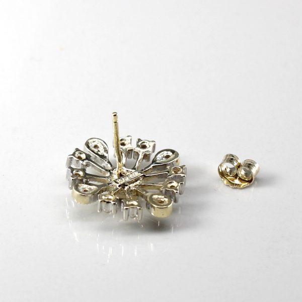 Two Tone Gold Diamond Earrings | 0.16ctw | Online