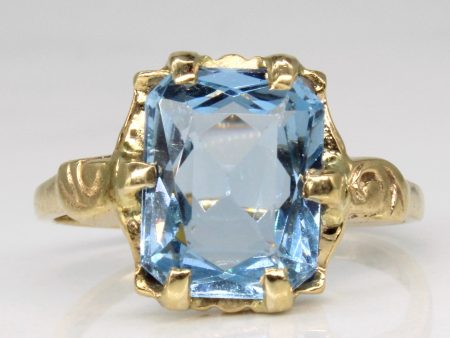 Synthetic Blue Spinel Cocktail Ring | 3.15ct | SZ 5.5 | For Cheap