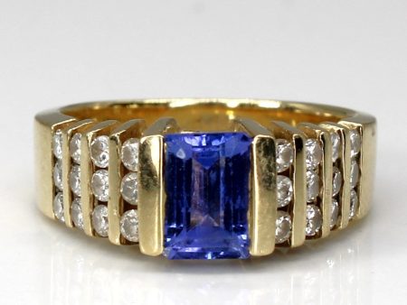 Tanzanite & Diamond Ring | 1.00ct | 0.50ctw | SZ 6 | For Discount