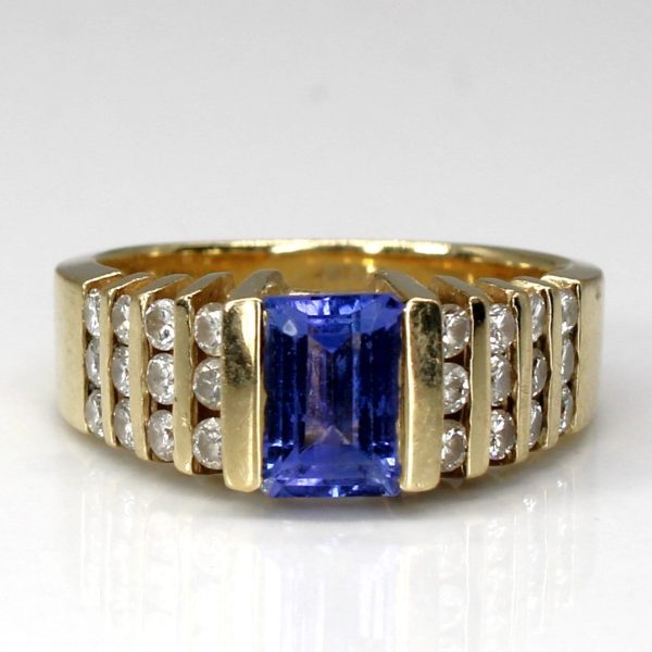 Tanzanite & Diamond Ring | 1.00ct | 0.50ctw | SZ 6 | For Discount