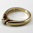 Solitaire Diamond Yellow Gold Ring | 0.12ct | SZ 5.75 | Fashion