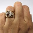 Textured Diamond Two Tone Gold Ring | 0.10ctw | SZ 5.5 | Supply