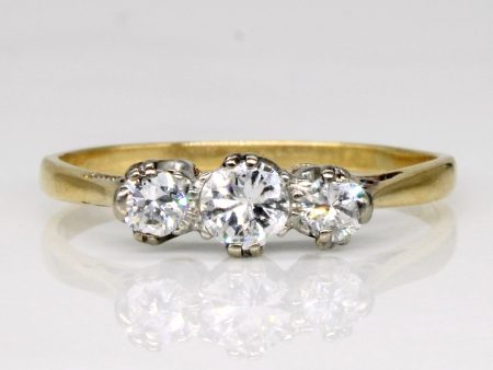 Three Stone Diamond Ring | 0.47ctw | SZ 8 | Sale