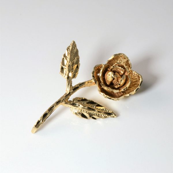 Yellow Gold Flower Pendant | Online now